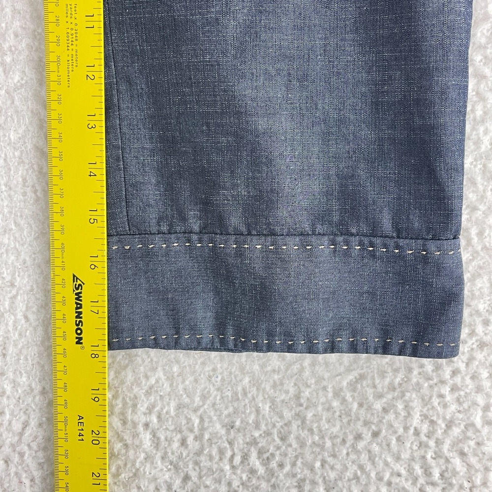 Ann Taylor LOFT‎ Blue Ann Cropped Pants Womens Straight Leg Mid-Rise Size 2 - Picture 10 of 16